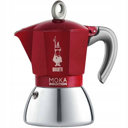 Kawiarka Moka Induction II 2tz Red czerwona 100ml Bialetti indukcja